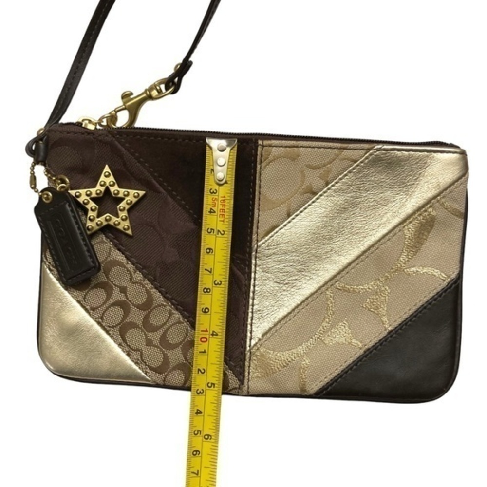 Coach chevron multicolor multitexture patchwork clutch clutch - Picture 5 of 6